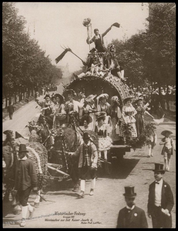 Austria 1908 Kaiser Franz Joseph Huldigungs Festival RPPC Kaiser Josef II 94833