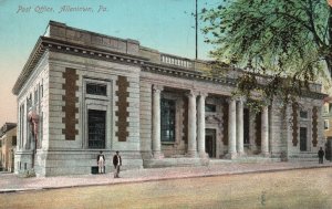 Vintage Postcard 1911 Post Office Building Allentown Pennsylvania Structure PA