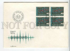 445956 Liechtenstein 1972 year FDC Europa CEPT block of four stamps