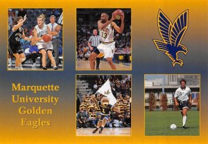 Milwaukee, WI Wisconsin  MARQUETTE UNIVERSITY Golden Eagles Sports  4X6 Postcard
