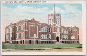Central High School Swift Current Saskatchewan SK Canada Postcard D96