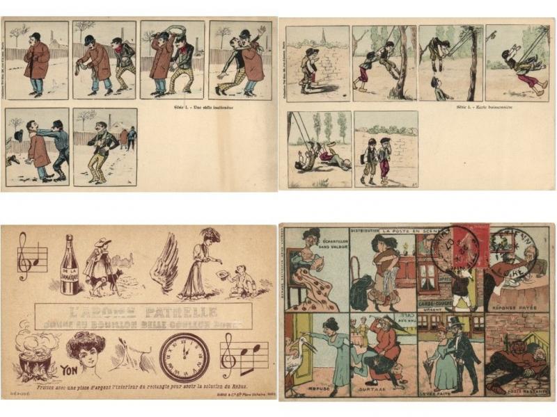 CARTOONS incl. DISNEY 66 Postcards mostly pre-1970