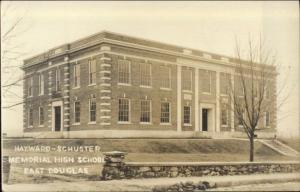 East Douglas MA High School c1920s-30s Real Photo Postcard