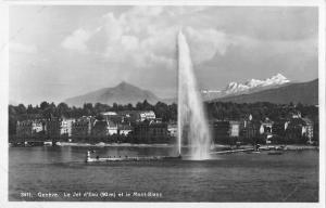 B105558 Switzerland Geneve Le Jet d'Eau et le Mont-Blanc