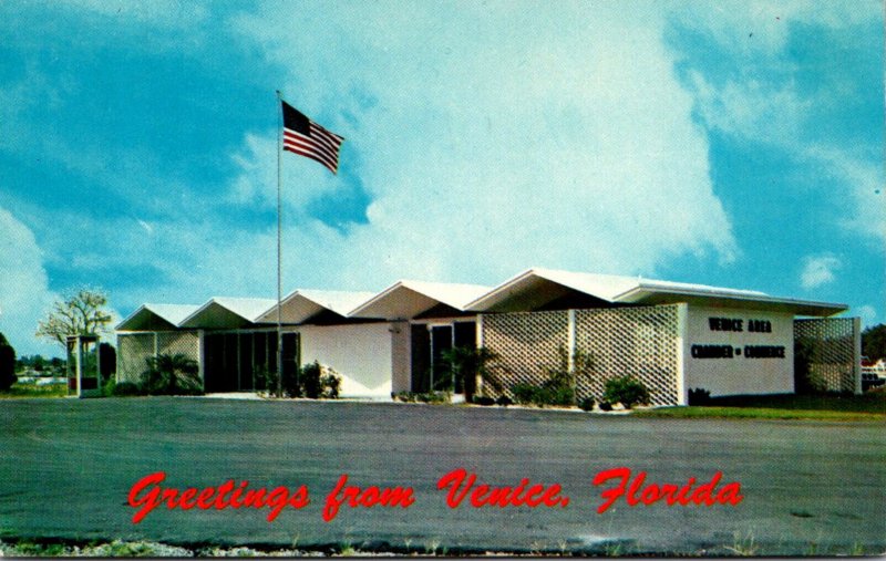 Florida Venice Greetings With Chamber Of Commerce 1968