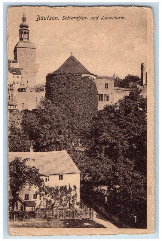 Bautzen Saxony Germany Postcard Bautzen Schlaraffen Und Lauenturm 1920 Posted