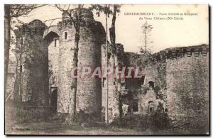 Chateaubriant Old Postcard Porte d & # 39entree and ramparts of the old castle