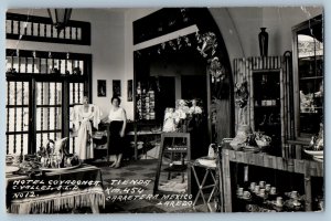 Ciudad Valles SLP Mexico Postcard Hotel Covadonga Tienda c1950's RPPC Photo