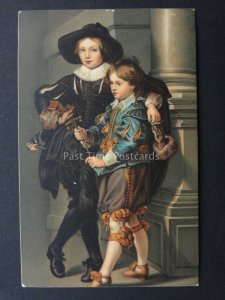 Portrait THE TWO SONS OF RUBENS Artist Rubens c1909 Postcard by Misch & Co.1079