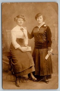 RPPC Pretty Young Woman  Real Photo  Postcard  c1910