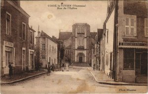 CPA COSSÉ-le-VIVIEN - Rue de l'Eglise (123359)