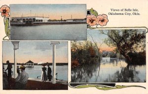 Oklahoma City Oklahoma Belle Isle Multiview Vintage Postcard JH230572