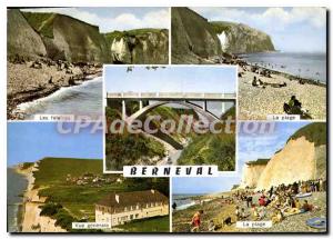 Modern Postcard Berneval Seine Maritime Beach General view Cliffs