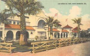 SANTA BARBARA, California CA    LOS BANOS DEL MAR  ca1910's Vintage Postcard