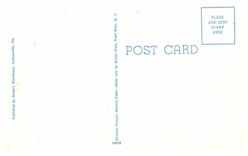 Postcard GOLF COURSE SCENE Jacksonville Florida FL AU2830