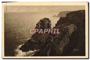 Old Postcard Cap Frehel Rock Great Fauconniere Hawk Raptor