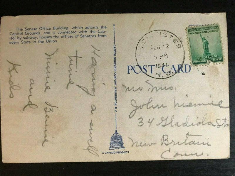 Vintage Postcard 1941 The Senate Office Building Washington, D.C.