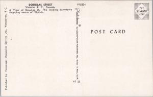 Douglas Street Victoria BC Peter Pan SS Kresge HBC Unused Vintage Postcard D69