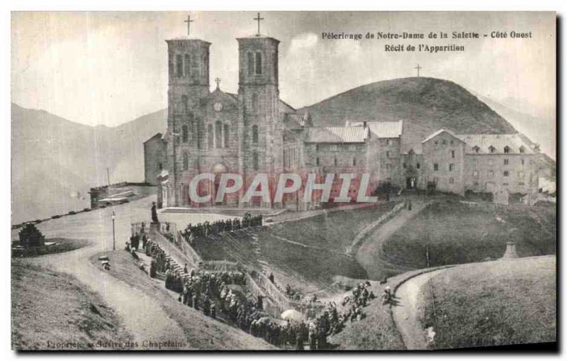 Old Postcard Pilgrimage of Our Lady of La Salette West Coast appearance of Recit