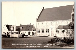 RPPC  Scarborough  Maine  Danish Village  Postcard   c1940