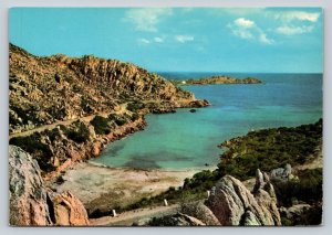 Picturesque Sardinia La Maddalena Cala Lunga 4x6 VINTAGE Postcard 0376