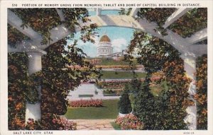 Portion Of Memory Grove From Memorial Taqblet And Dome Of Capitol Building In...