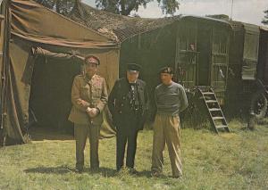 Winston Churchill In Normandy 1944 War Museum Postcard