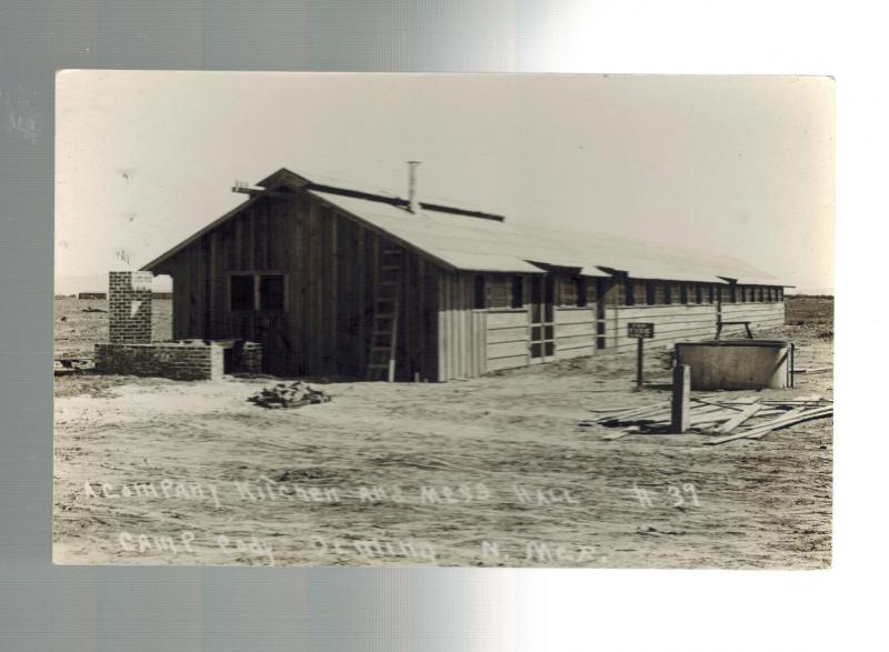 Mint RPPC Real Picture Postcard US Army Kitchen Mess Hall Camp Cody NM WW1