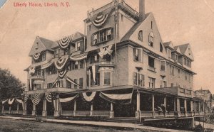 Vintage Postcard Liberty House Historic Building Landmark Liberty New York NY