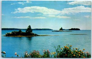 Beautiful Linekin Bay in the Boothbay Harbor Region of the Maine Coast, USA