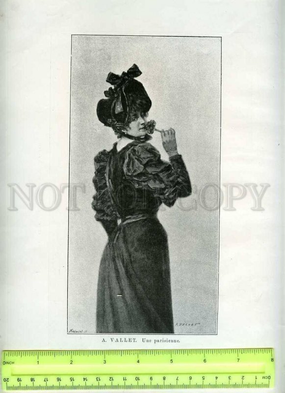 231288 FRANCE SALON 1894 GROLLERON war VALLET girl POSTER