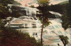 burma, Waterfall in the Burmese Mountains (1910s) Italian Mission Postcard