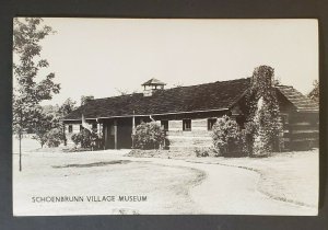 Mint Vintage Schoenbrunn Village Museum Moravian Mission Real Picture Postcard
