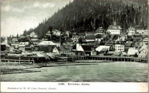 Postcard Waterfront View of Ketchikan, Alaska