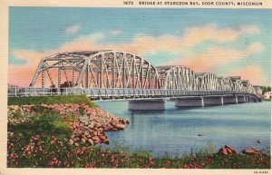 PC6855 BRIDGE AT STUREGON BAY, DOOR COUNTY, WISCONSIN