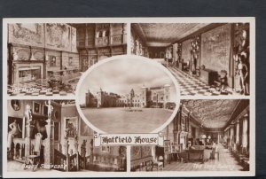 Hertfordshire Postcard - Views of Hatfield House    T7122