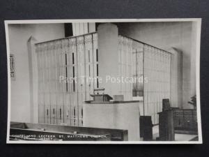 Channel Islands: JERSEY Millbrook, St. Mathews Church Lectern - Old RP Postcard