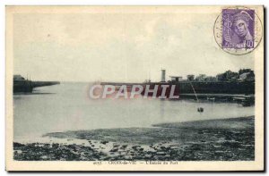 Old Postcard Croix de Vie L & # 39Entree Port