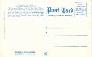 IL - Chicago. 1933 World's Fair. Streets of Paris