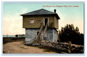 c1910s Old Blackhouse, Kingston Mills Ontario Canada Antique Postcard 