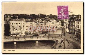 Old Postcard Bayonne Place Lavigerie Towards The Nice