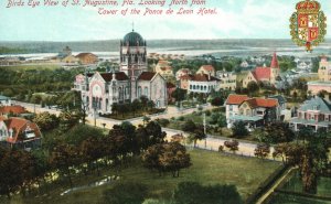 Vintage Postcard Ponce De Leon Hotel Tower Looking North St. Augustine Florida