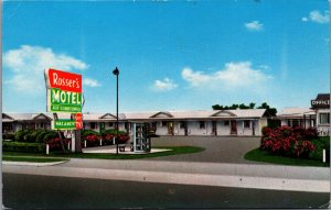 Rosser Motel Calhoun Georgia Vintage Postcard C090