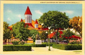 Postcard MONUMENT SCENE Ocean Grove New Jersey NJ AN2628