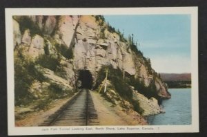 Mint Canada Jack Fish Tunnel Looking East Lake Superior Real Picture Postcard