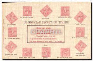 Old Postcard The new secret stamp Sower 10c Bloodline