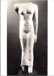 Feminine Woman's Body Egyptian Sculpture Headless Worcester Museum Postcard