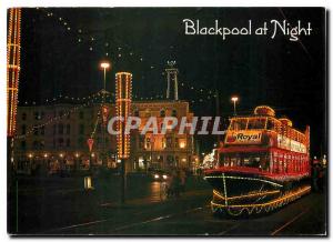 Modern Postcard Blackpool at night