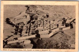 Postcard MUSEUM SCENE Louisbourg Fortess Nova Scotia NS AO7149