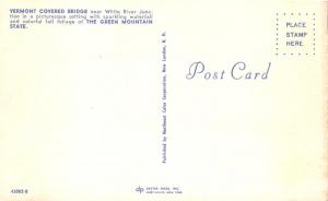 Covered Bridge at White River Junction VT, Vermont - Fall Foliage